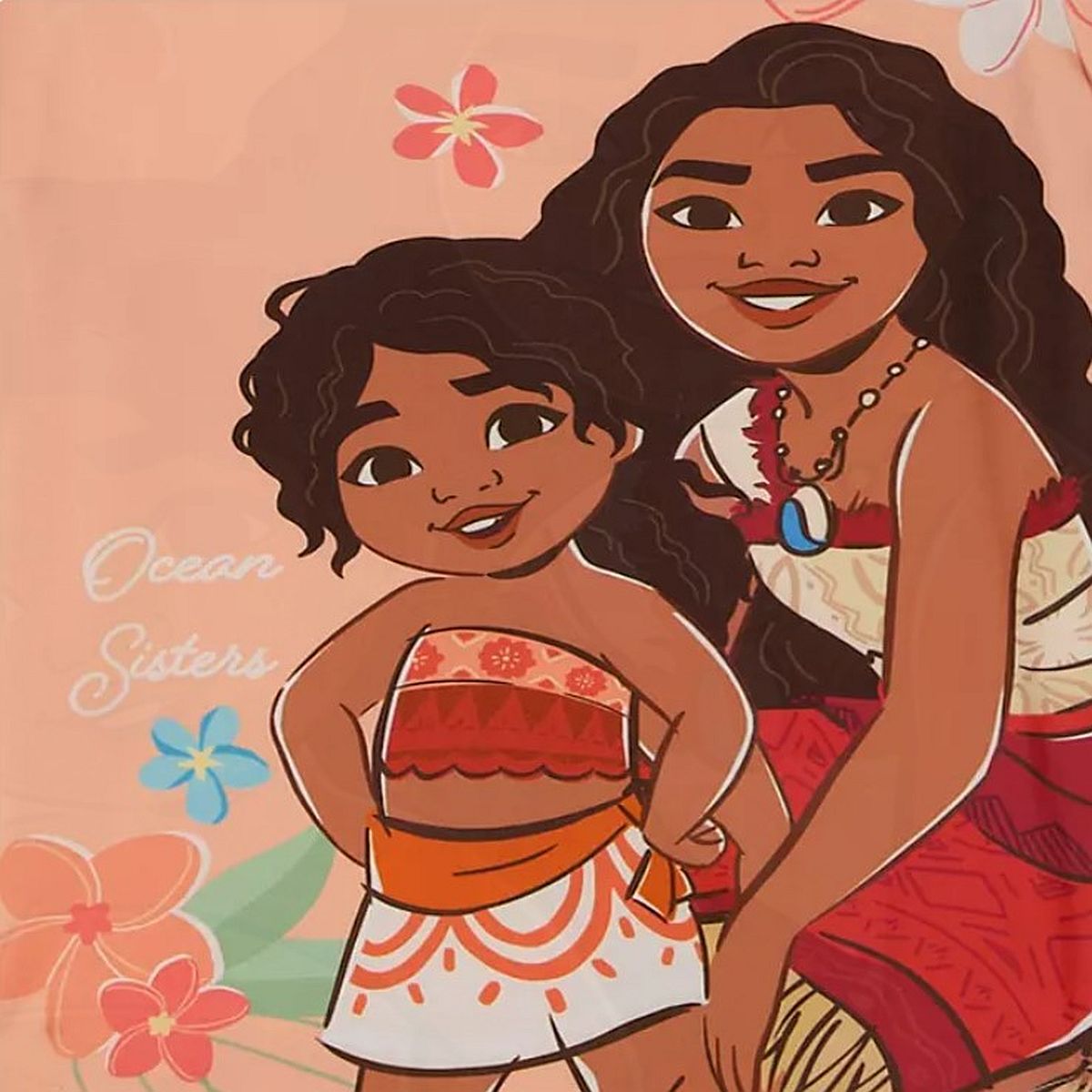 Disney Princess Moana and Simea Ocean Sisters Girl's Short-Sleeved Pajama Set