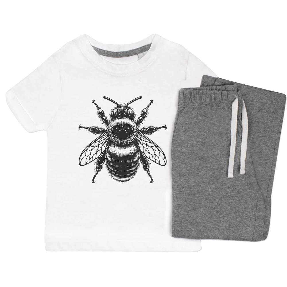 'Bumblebee Resting' Kids Nightwear / Pyjama Set (KP054859)