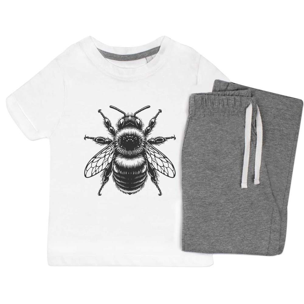 'Bumblebee Resting' Kids Nightwear / Pyjama Set (KP054859)