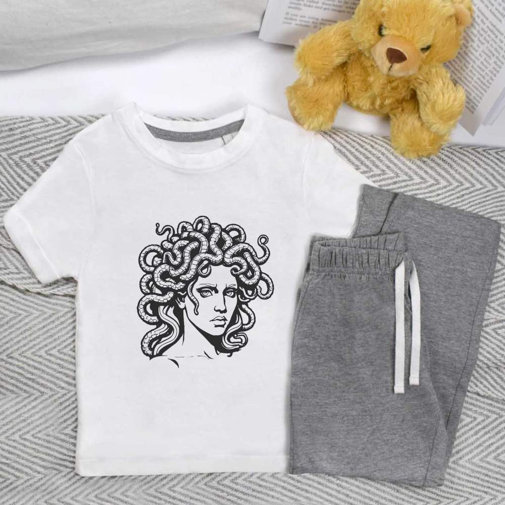 'Medusa Gorgon' Kids Nightwear / Pyjama Set (KP044903)