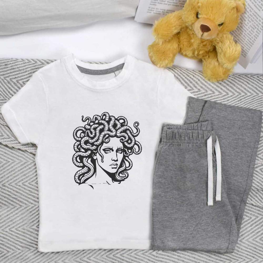 'Medusa Gorgon' Kids Nightwear / Pyjama Set (KP044903)