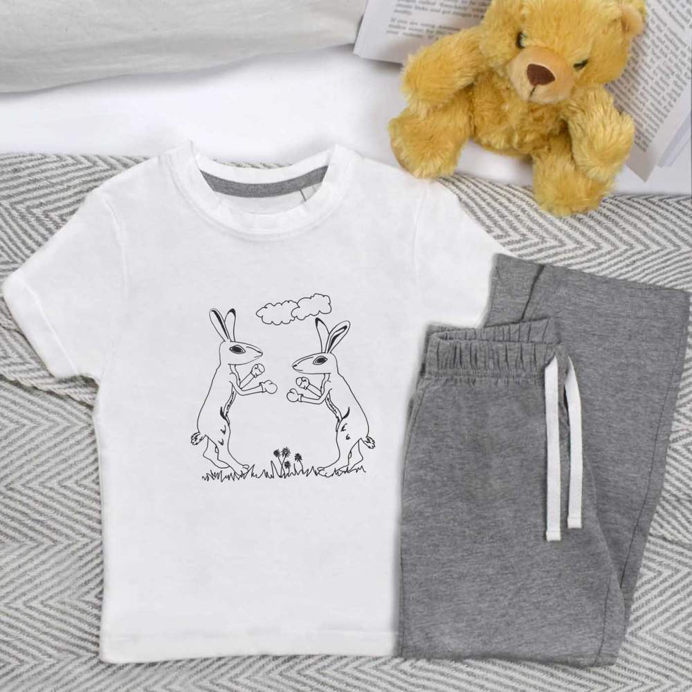 'March Hares' Kids Nightwear / Pyjama Set (KP044928)