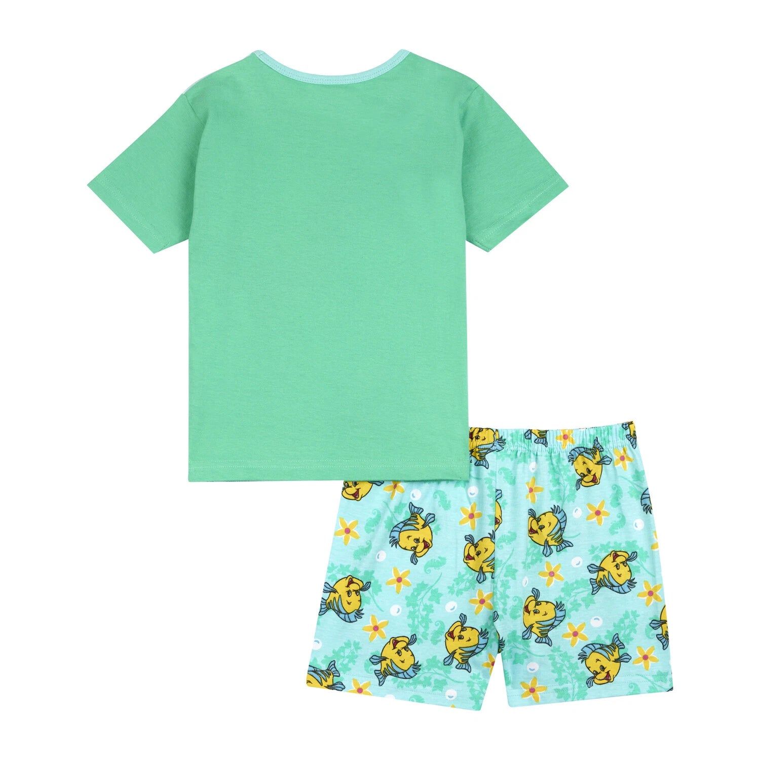 Official Girls Disney The Little Mermaid Short Summer Pyjamas Princess Ariel