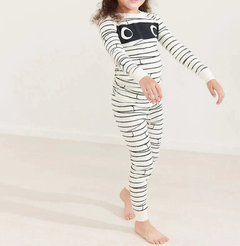 Hanna Andersson Kids Long Sleeve Printed Long John Pyjama Set- Mischievous Mummy