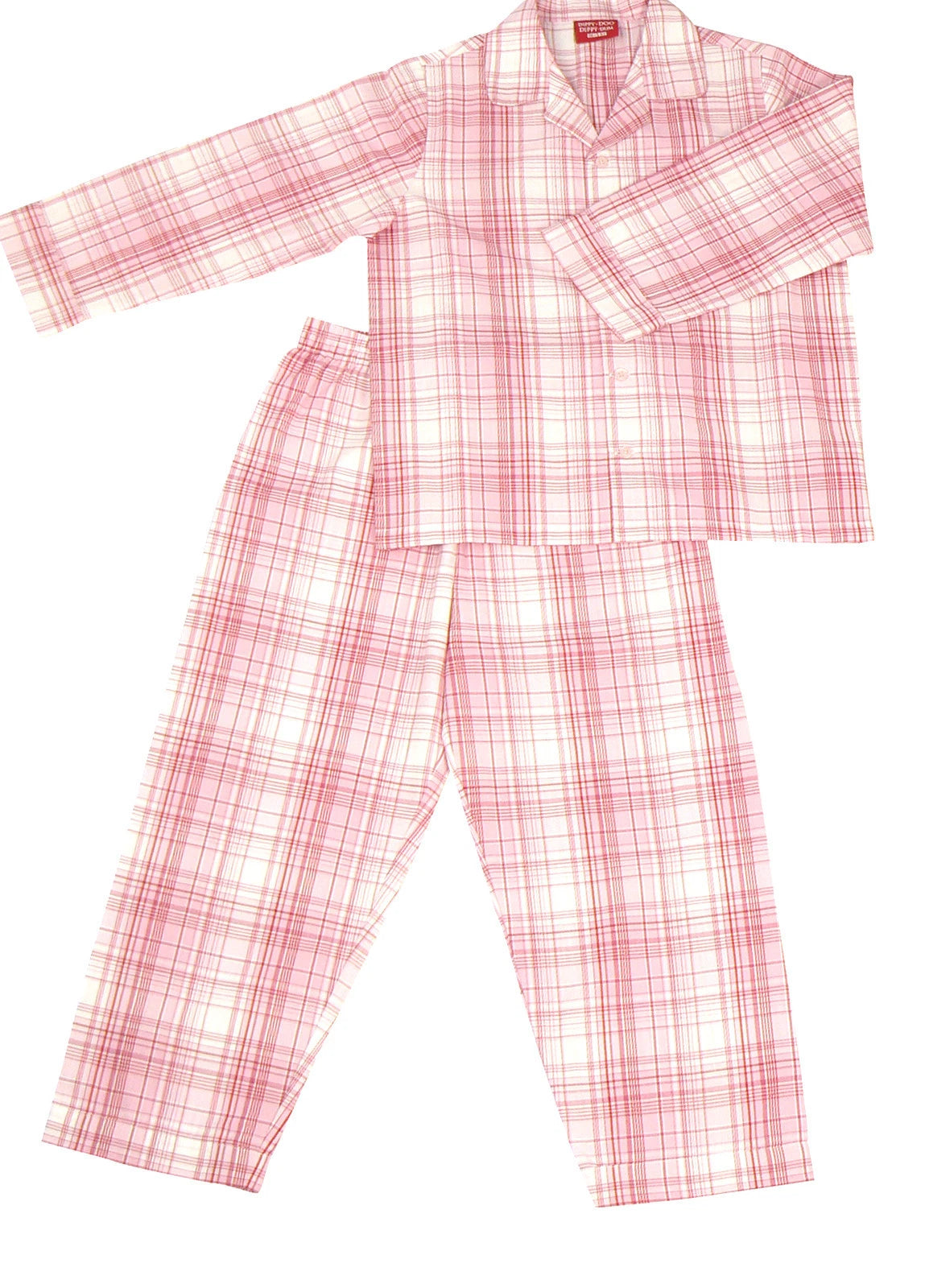 PYJAMA SUIT PINK CHECKS 100% COTTON 3-10 yrs