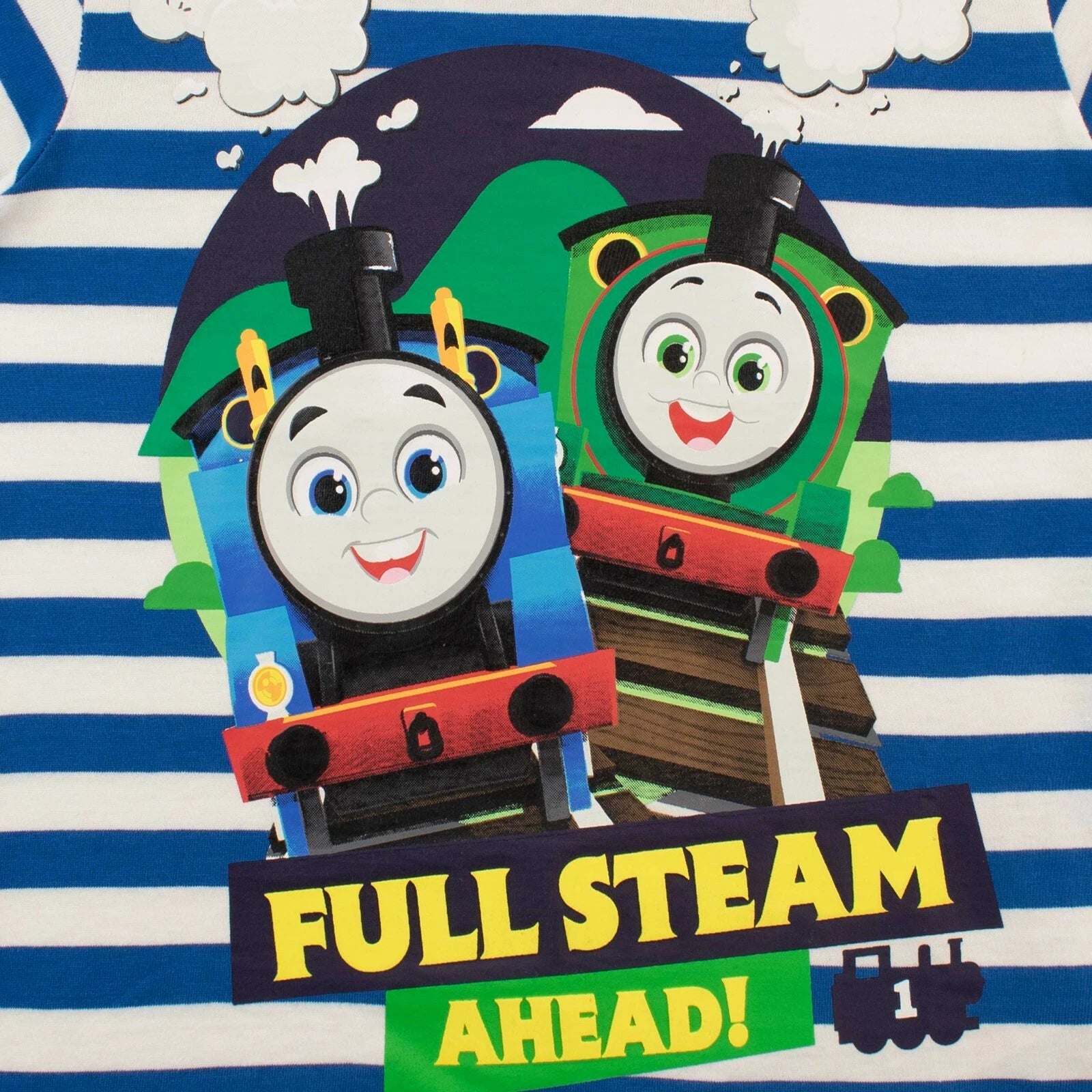 Thomas & Friends Pyjama Set Kids Boys 12-24 Months 2-8 Years Pyjamas Stripes