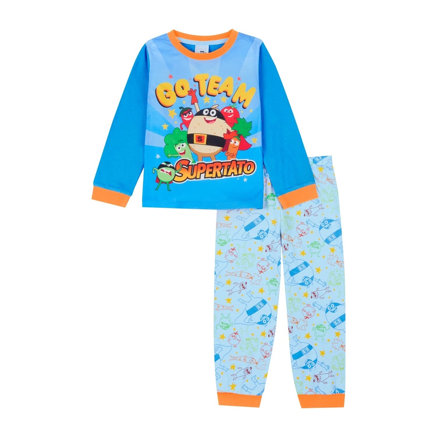 Supertato Boys Pyjamas Pjs, Age 2 to 7 Years Old, Official Supertato Merchandise