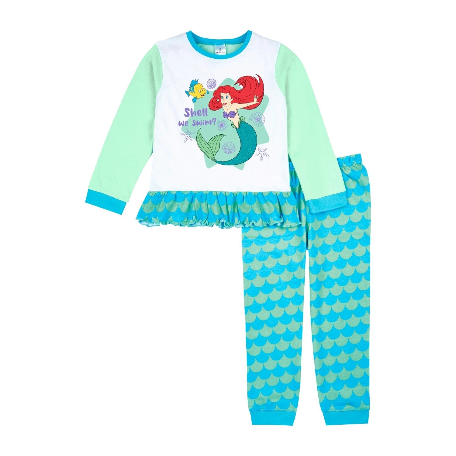 Disney Little Mermaid Pyjamas for Girls | Ariel Pjs | Mermaid Costume for Girls