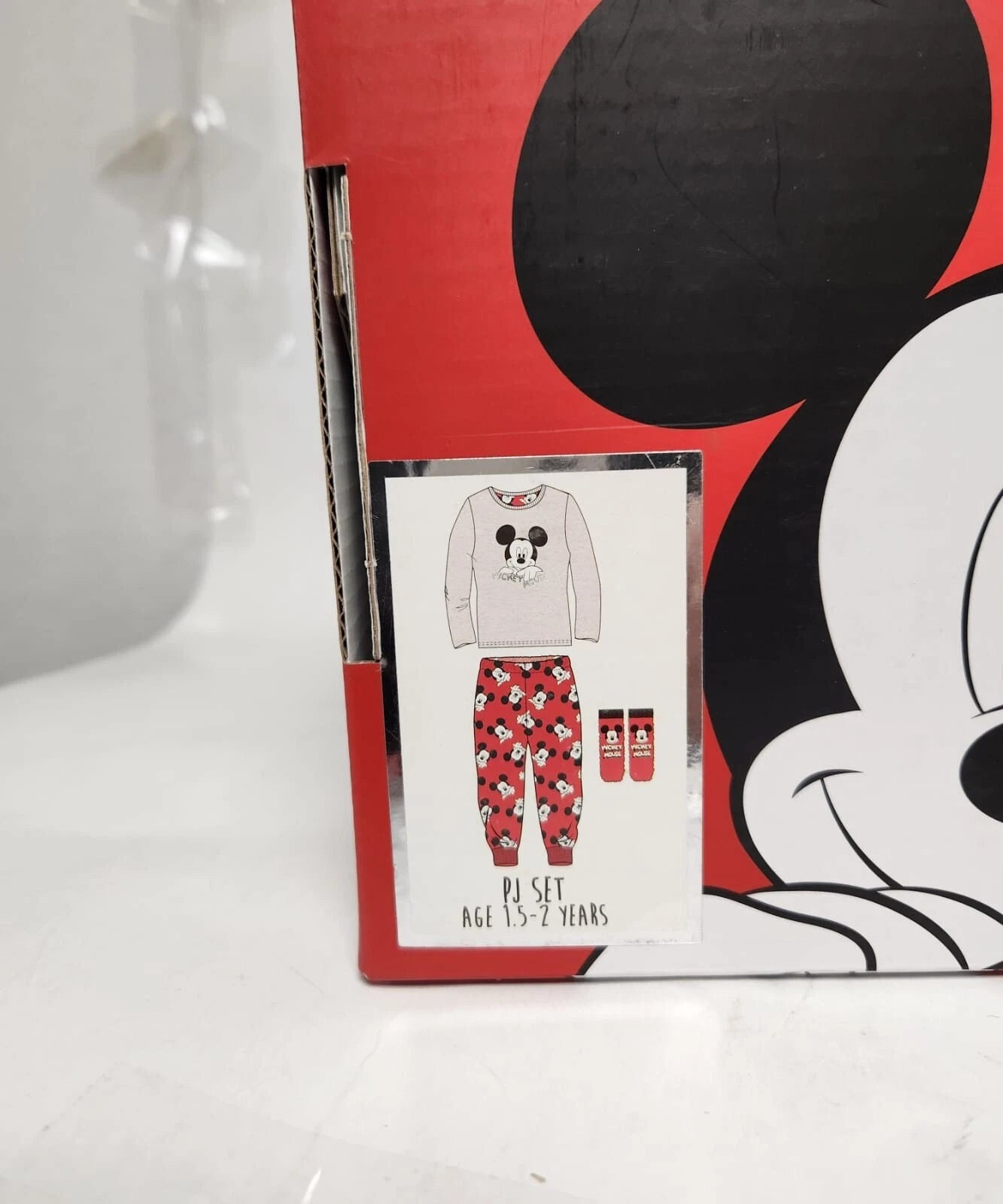 Disney Mickey Mouse Boys' Pyjama Set with Socks Comfortable Sleepwear