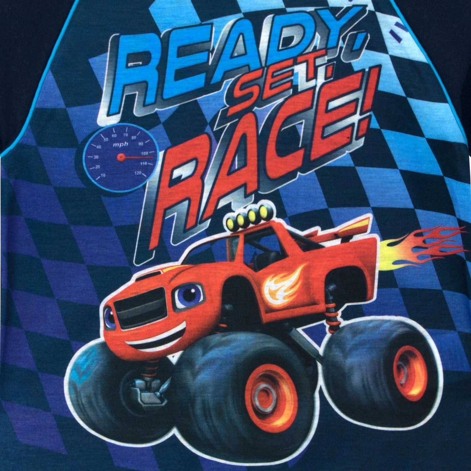 Boys Blaze and the Monster Machines Pyjamas Matching PJs Nightwear Set Navy Blue