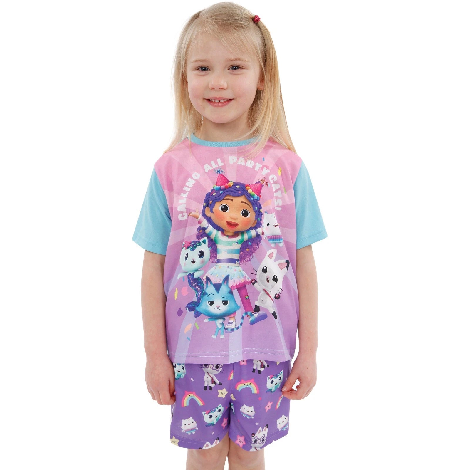 Gabbys Dollhouse Pyjama Set | Girls Short Pyjamas | Gabbys Dollhouse Pjs