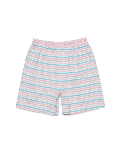 Girls Size 1-7 Marquise Grey Cat Summer Short Sleeve Cotton Pyjama Set