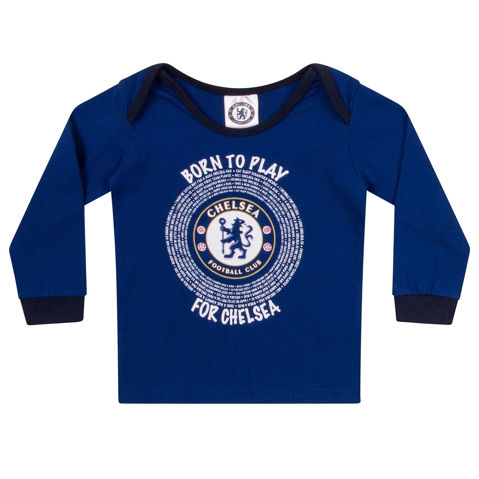 Chelsea Baby Pyjamas Long Boys Kids Official Football Gift