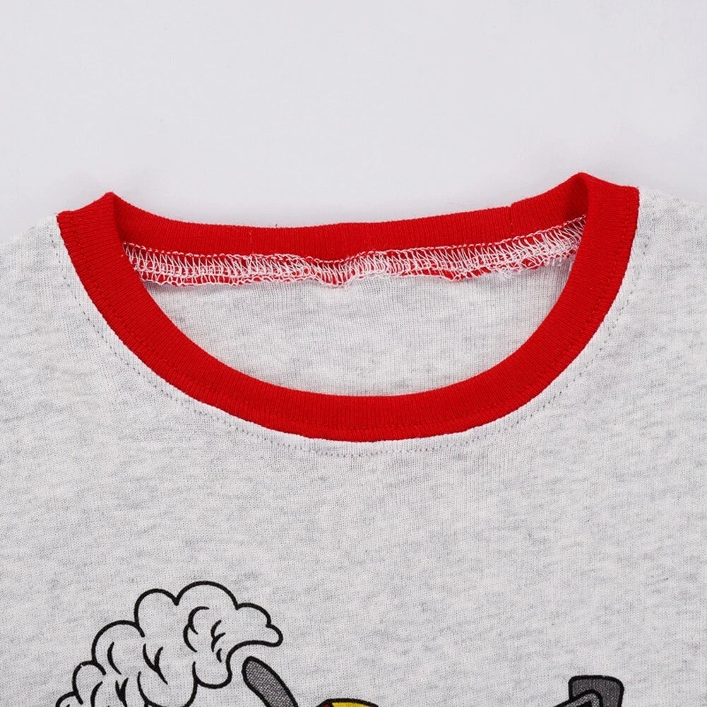 Kids Boys 2PCS Long Sleeve Pajamas  Set Monster Truck Pjs Cotton Sleepwear 3-12Y