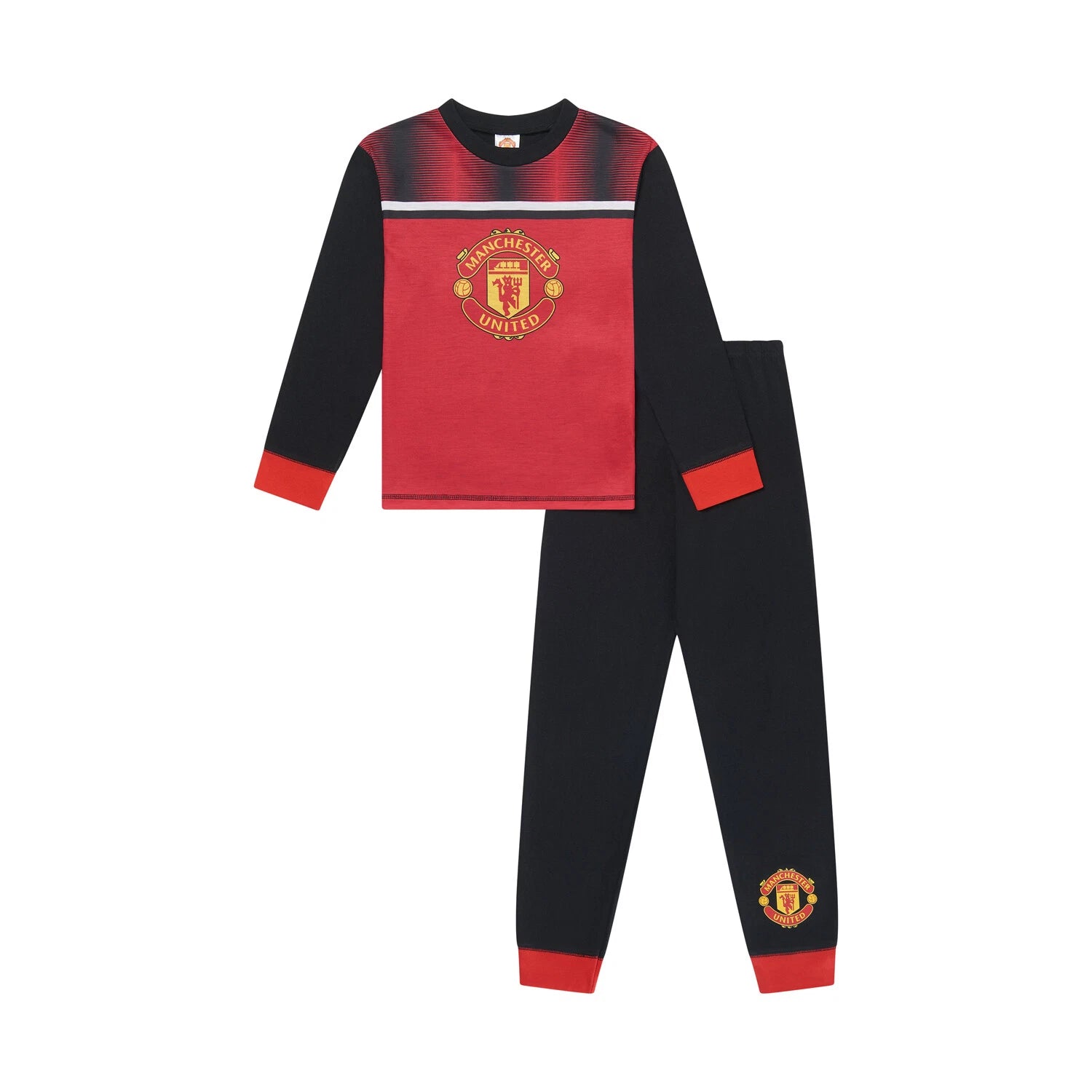 Manchester United F.C Boys Pyjamas Man Utd Pjs Set Official Club Merchandise
