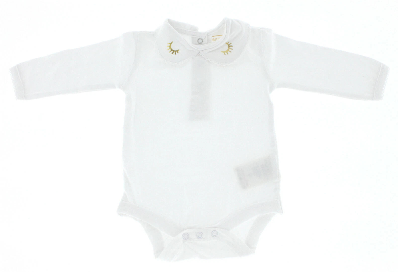 Set of 4 Baby Body Organic Cotton Pajamas Romper Toddler 0-24 Months Golden-