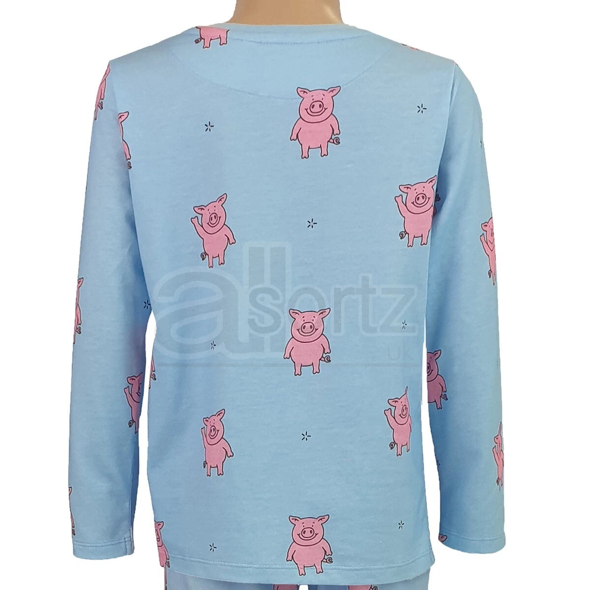 New Childrens Long Sleeve Cotton Pyjama Sets Boys Girls Percy PJs M S L Uk Age