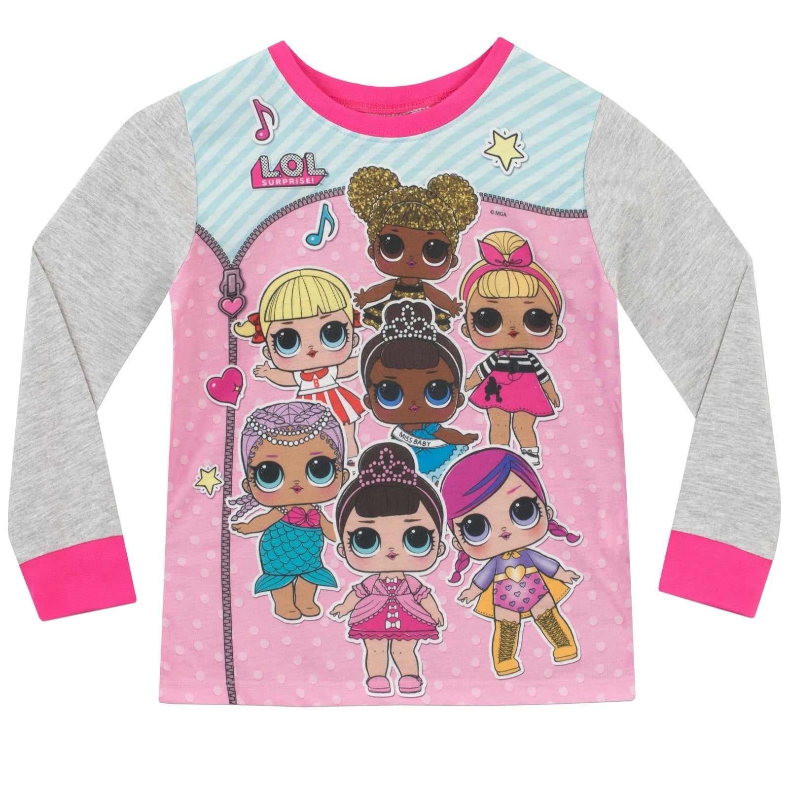 LOL Surprise Pyjamas Toddlers Kids Girls 3 4 5 6 7 8 9 10 Years PJs Long Sleeve