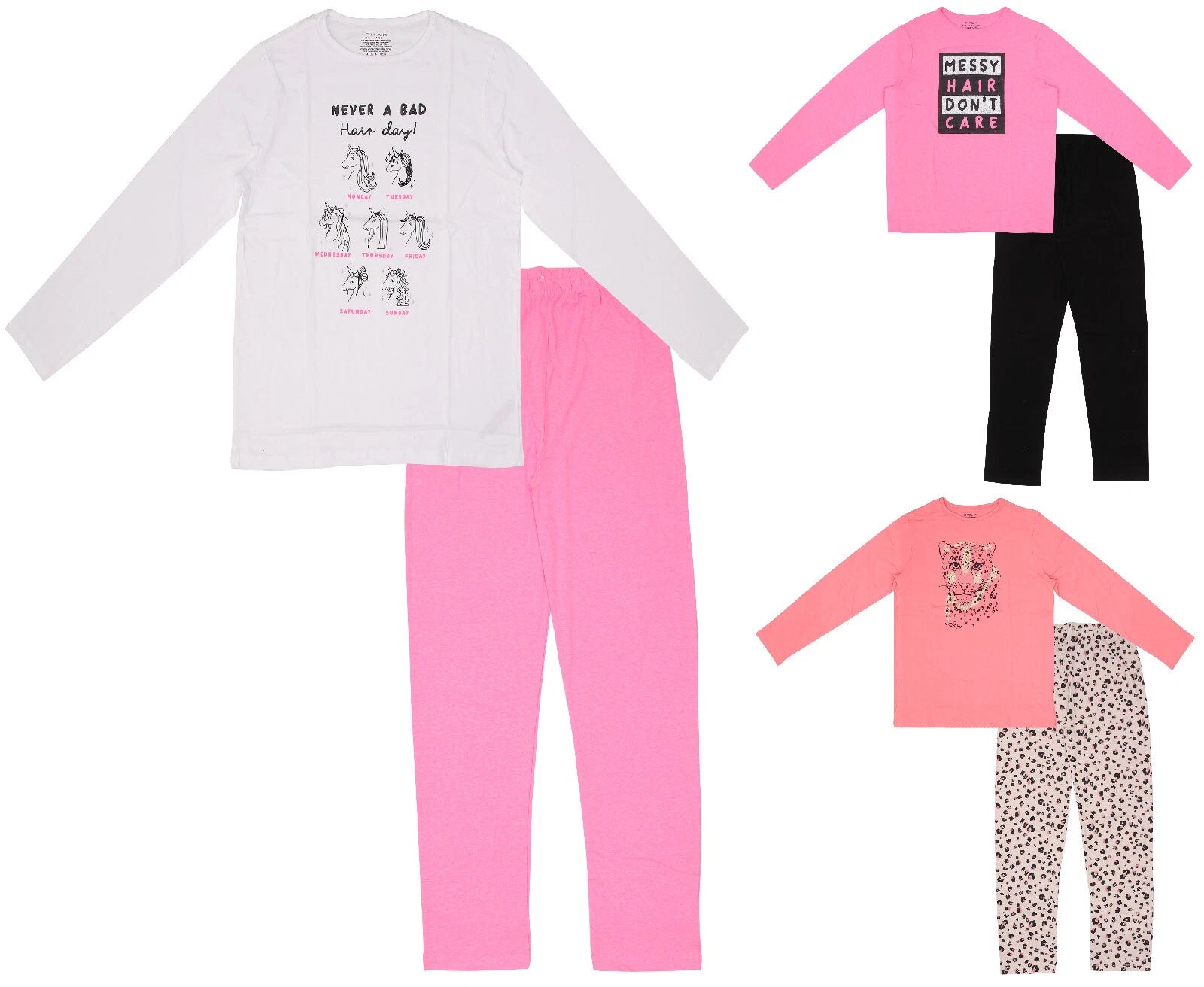 GIRLS PYJAMAS NIGHTWEAR EX UK STORE 2PC PJ SETS 7 8 9 10 11 12 13 14 15 YEARS