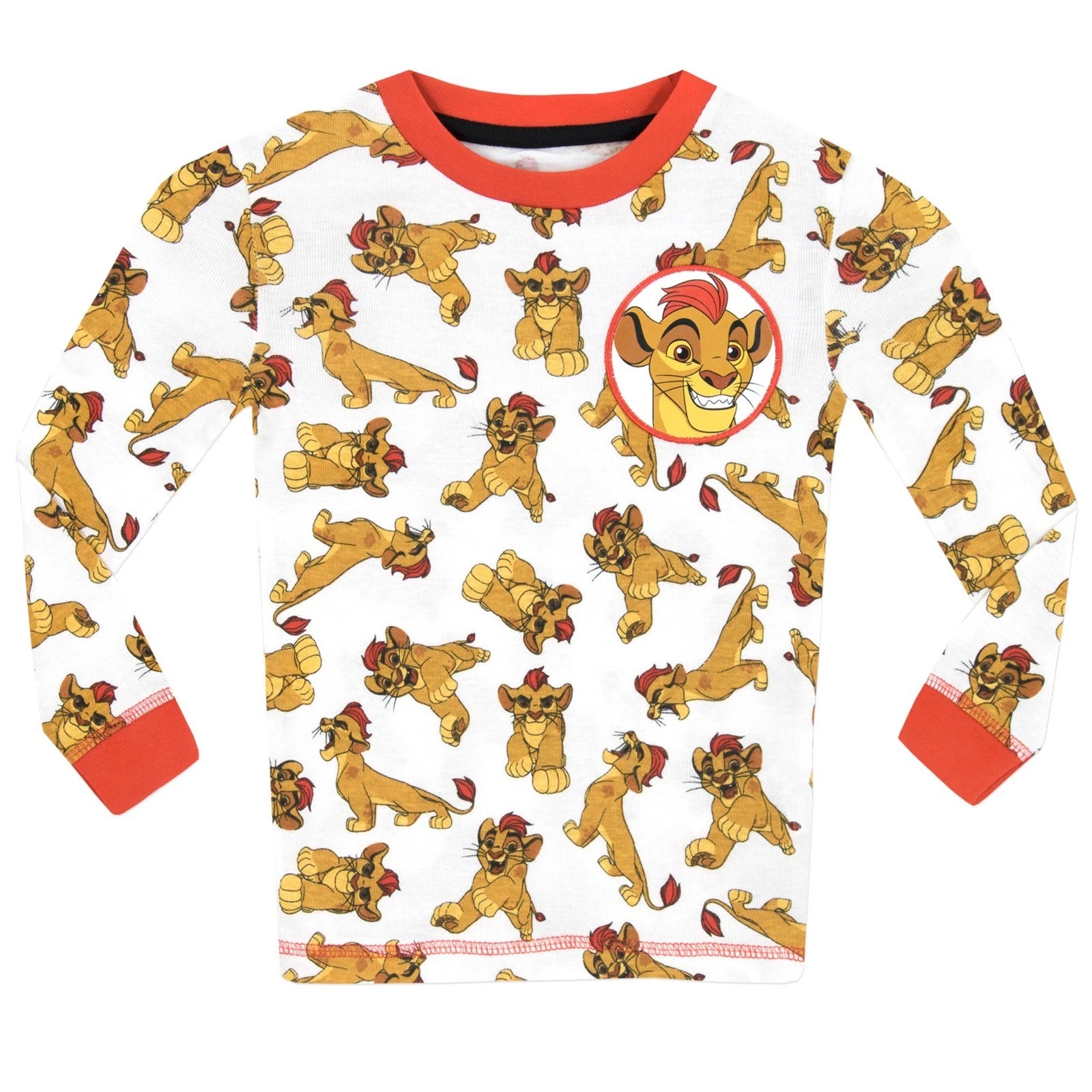 Lion Guard Snug Fit Pyjamas Kids Boys Toddler 2-8 Years PJs Long Pyjamas White