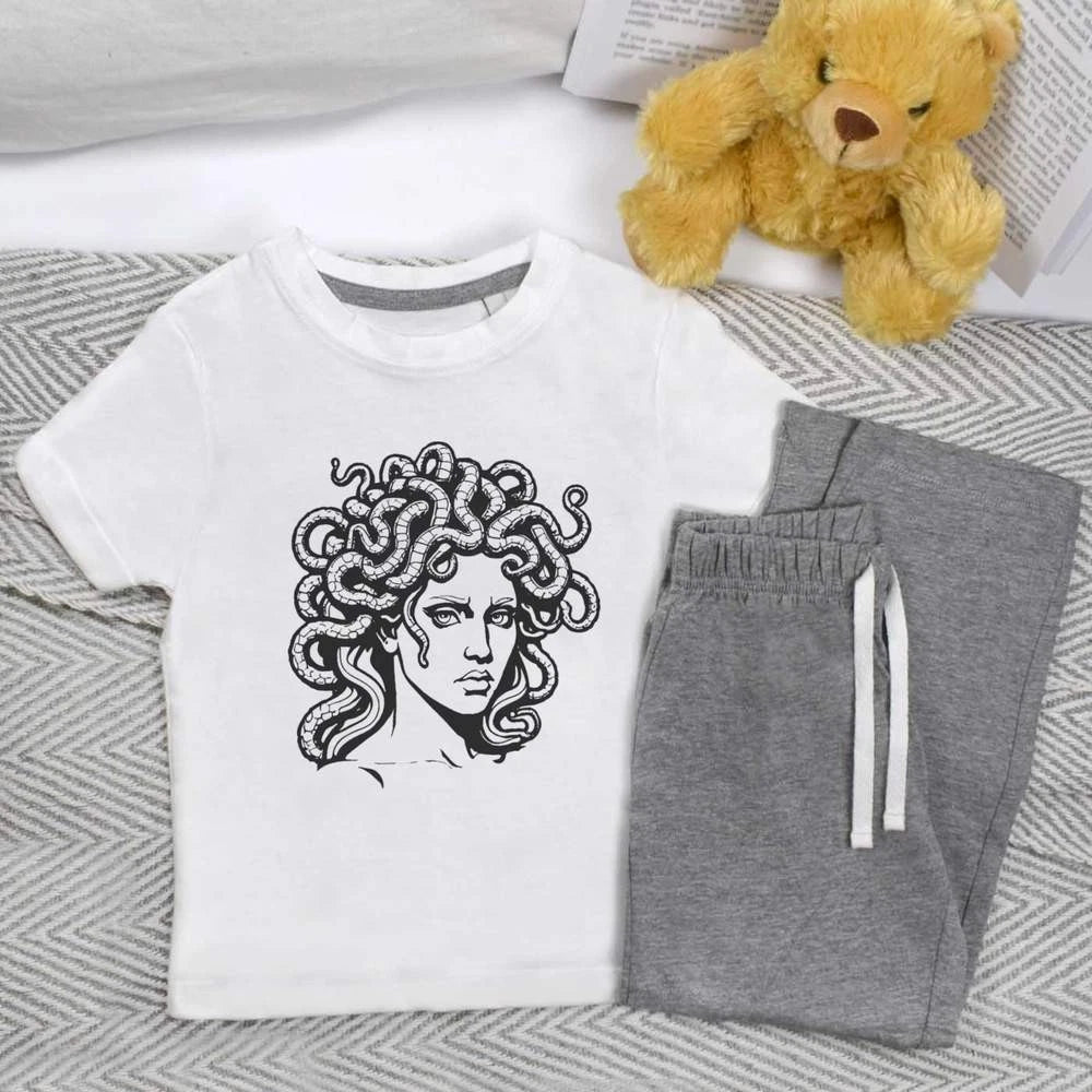 'Medusa Gorgon' Kids Nightwear / Pyjama Set (KP044903)