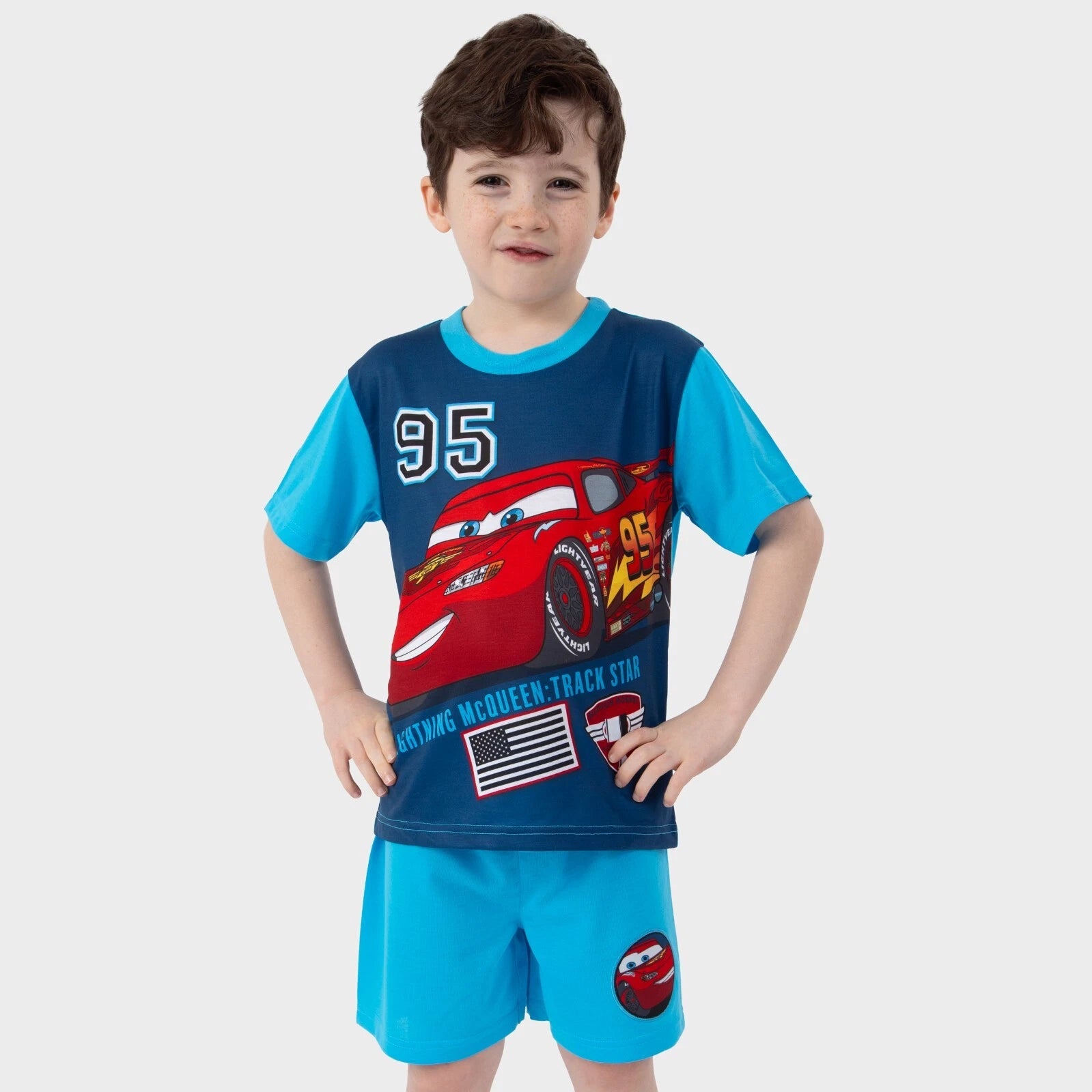 Disney Cars Boys Pyjamas | Lightning McQueen Short Pyjamas | Boys Disney Pjs