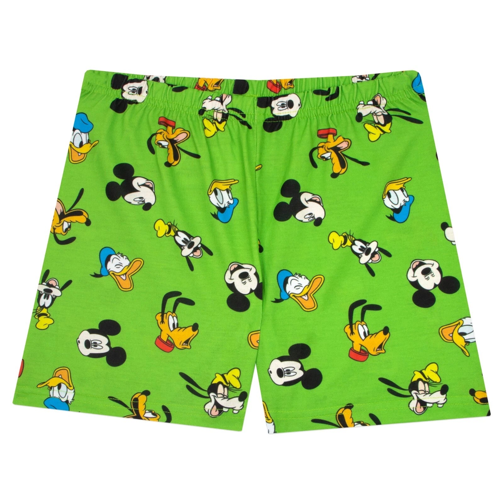 Mickey Mouse PJs Kids Boys 12-24 Months 2-8 Years Loungewear Short Pyjamas Green