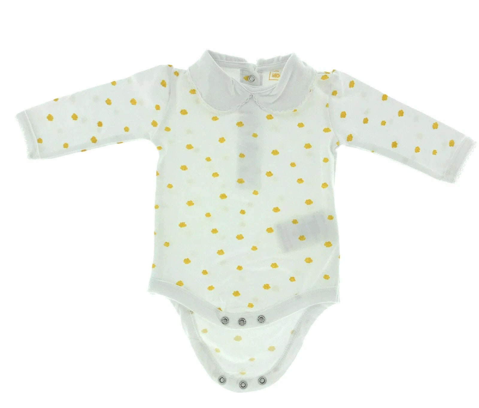 Set of 4 Baby Body Organic Cotton Pajamas Romper Toddler 0-24 Months Golden-