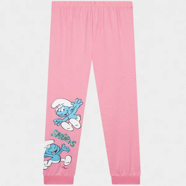 The Smurfs Pyjamas | Girls Smurfette Pyjamas | Long Sleeve Girls Pjs | Smurf Pjs