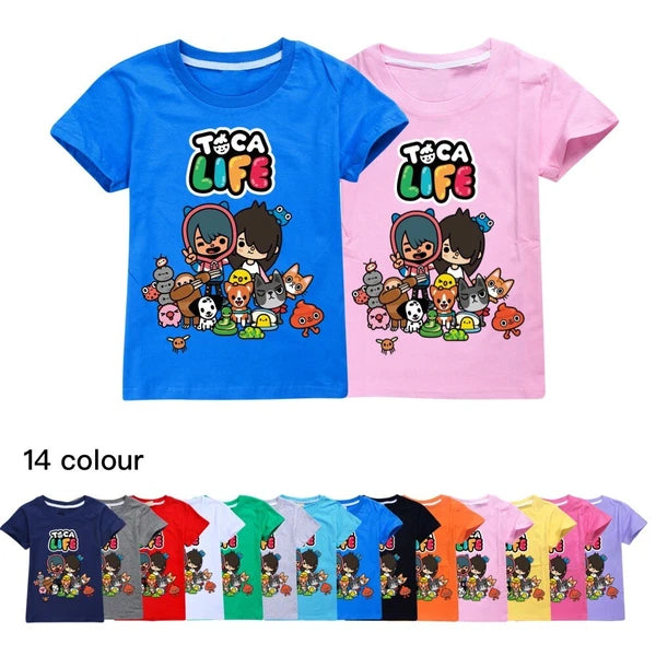 Children's TOCA LIFE T-shirt Hoodie Pants Sports Set Sleepwear Birthday Gift