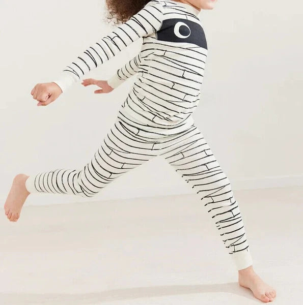 Hanna Andersson Kids Long Sleeve Printed Long John Pyjama Set- Mischievous Mummy