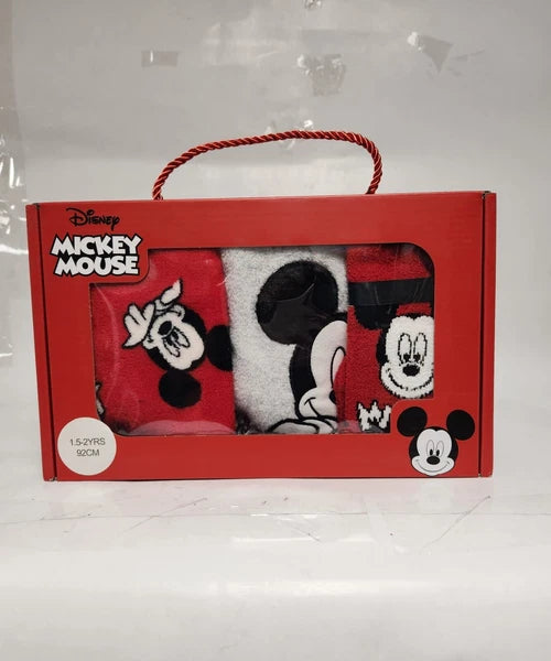Disney Mickey Mouse Boys' Pyjama Set with Socks Comfortable Sleepwear