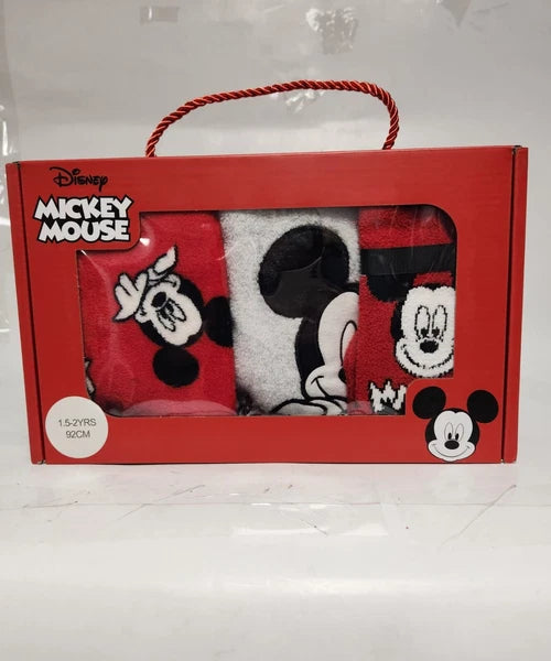 Disney Mickey Mouse Boys' Pyjama Set with Socks Comfortable Sleepwear