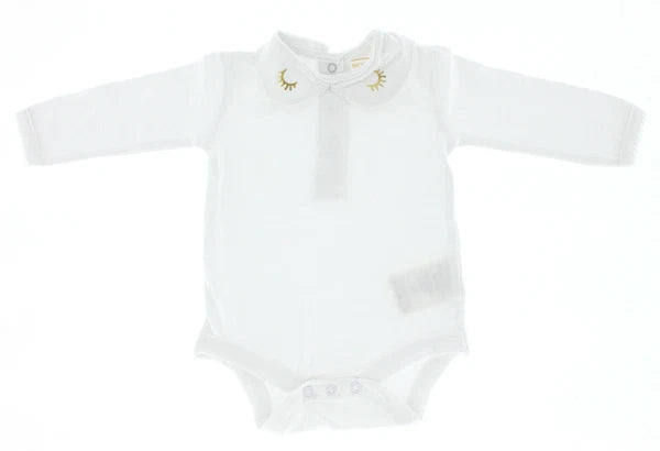 Set of 4 Baby Body Organic Cotton Pajamas Romper Toddler 0-24 Months Golden-