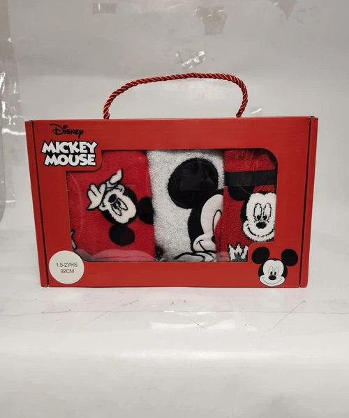 Disney Mickey Mouse Boys' Pyjama Set with Socks Comfortable Sleepwear