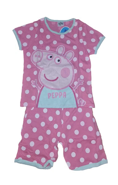 Girls Peppa Pig PJs Pyjama Set pink 18m-6 Years NEW