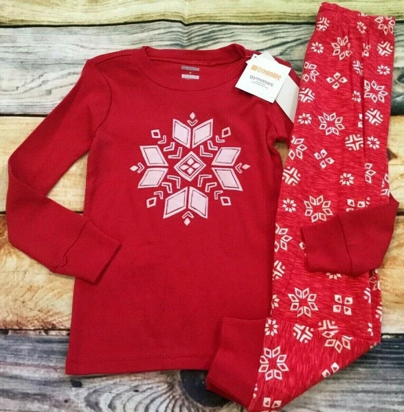Gymboree 3 4 5 Gymmies Snowflake Fair Isle Pajamas NWT Outlet Red Holiday
