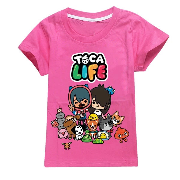 Children's TOCA LIFE T-shirt Hoodie Pants Sports Set Sleepwear Birthday Gift