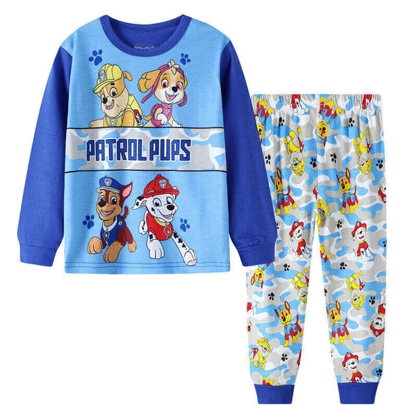 2Pcs Kids Boys Girls Super Mario Long Sleeve Pyjamas Set T-Shirt Shorts Age 1-7Y