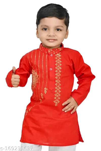 Indian Kids boys Pure Cotton Kurta  Punjabi & Pyjama set