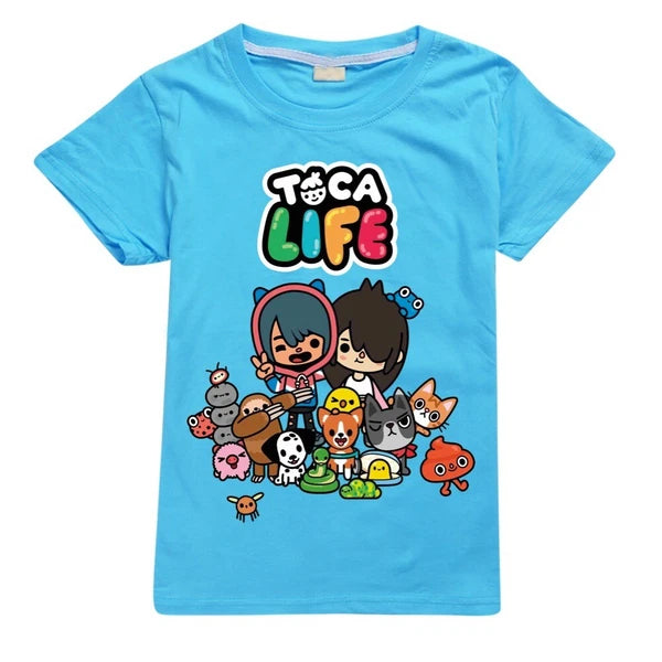 Children's TOCA LIFE T-shirt Hoodie Pants Sports Set Sleepwear Birthday Gift