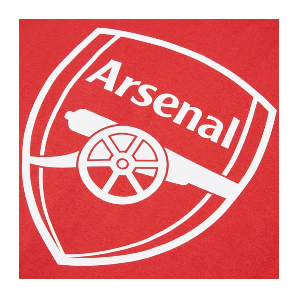 Arsenal F.C. Boys Pyjamas, AFC T-Shirt and Shorts PJs Set, Official Merchandise