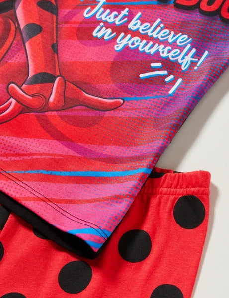 Miraculous Ladybug Girls Pyjamas, Kids Cotton Superhero PJs Age 3 to 11 Years