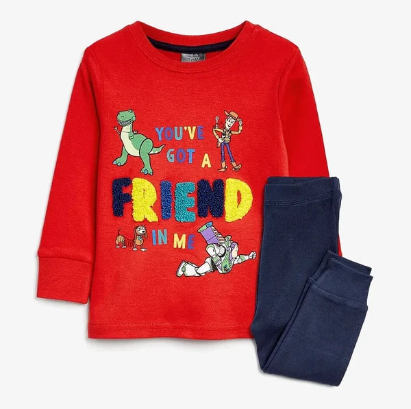 Disney Toy Story Kids Boys Pajama Set Pyjamas Pjs Top & Bottoms Nightwear 3/5 Yr
