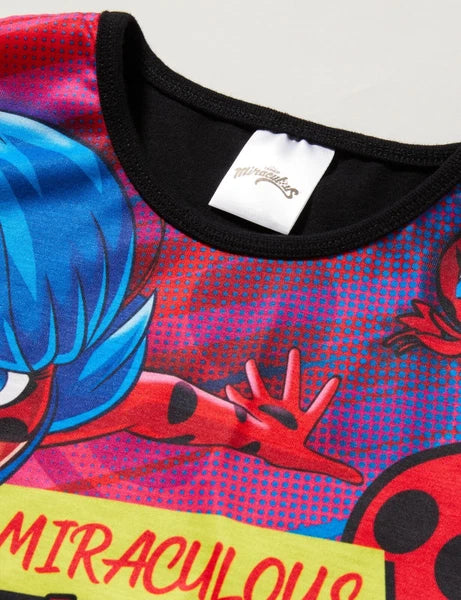 Miraculous Ladybug Girls Pyjamas, Kids Cotton Superhero PJs Age 3 to 11 Years
