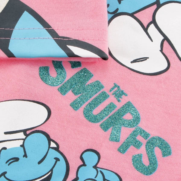 The Smurfs Pyjamas | Girls Smurfette Pyjamas | Long Sleeve Girls Pjs | Smurf Pjs