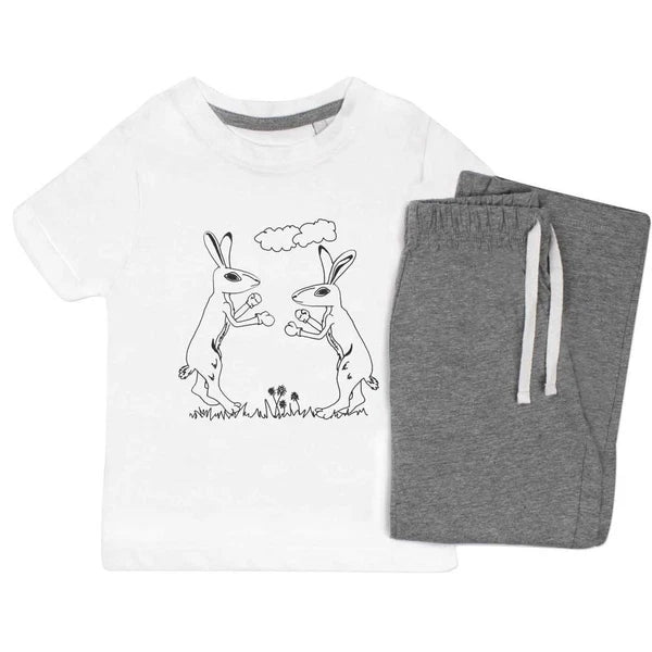 'March Hares' Kids Nightwear / Pyjama Set (KP044928)