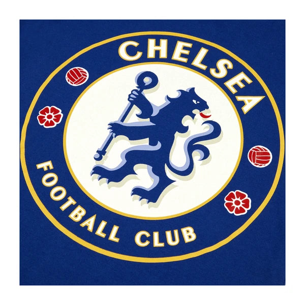Chelsea F.C. Boys Pyjamas, CFC T-Shirt and Shorts PJs Set, Official Merchandise