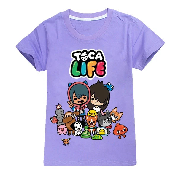 Children's TOCA LIFE T-shirt Hoodie Pants Sports Set Sleepwear Birthday Gift