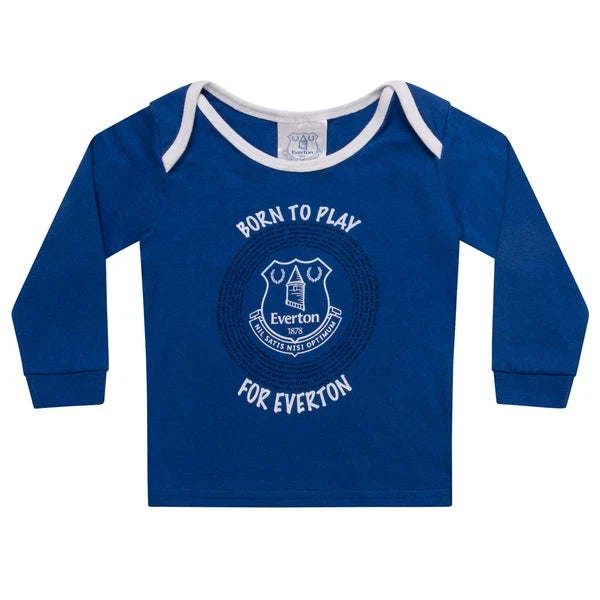 Everton FC Baby Pyjamas Long Boys Kids Official Football Gift